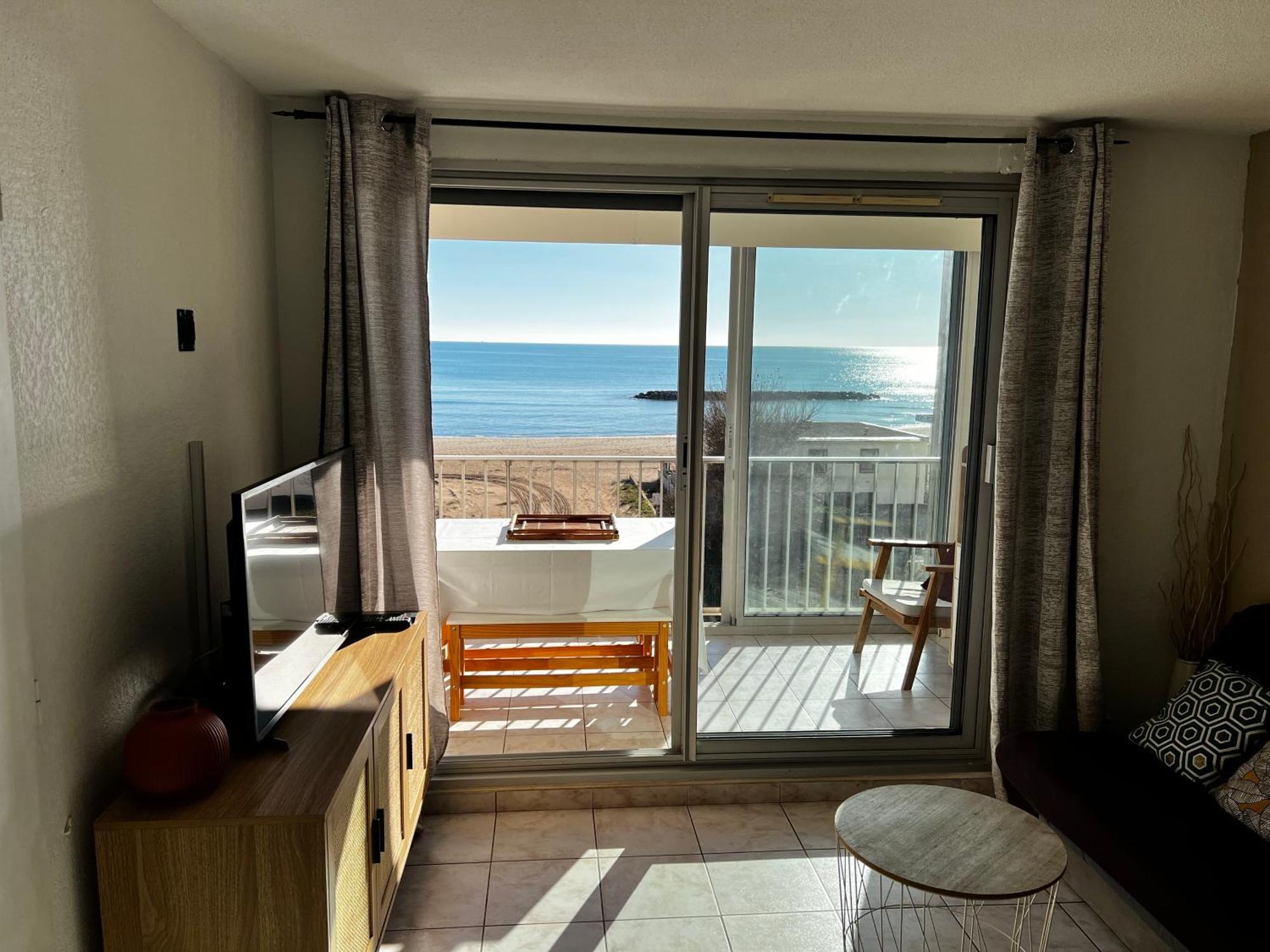 Appartement Vue Mer Valras Plage Exterior foto
